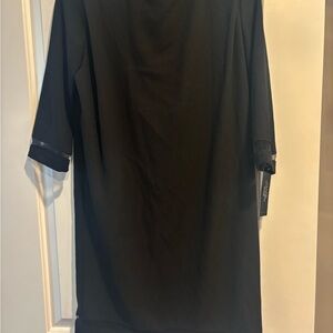Tahari ASL Black Midi mesh Dress never worn